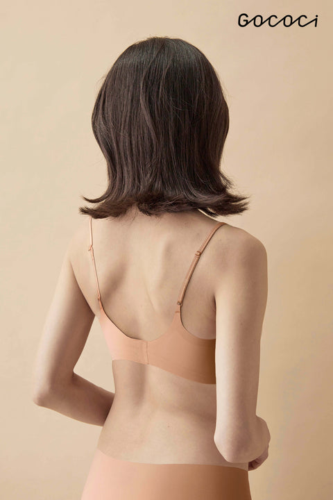 Wacoal GOCOCi CGG233 Double-Strap Bra Top - Peek-Out Style with Delicate Loops