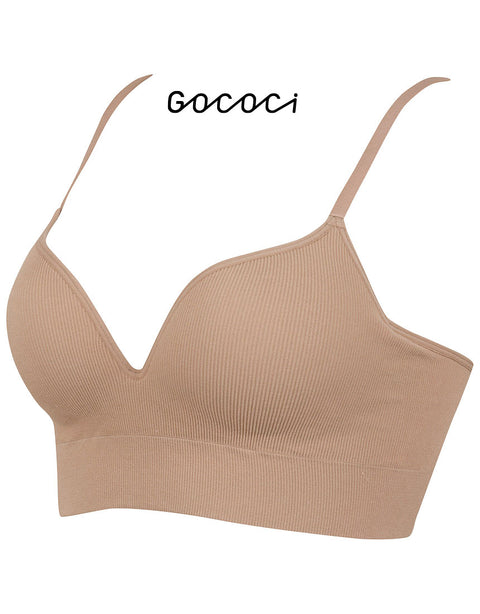 Wacoal GOCOCi Ribbed Bra Top - Wear-It-Out Tank with Built-in Cups CGG255