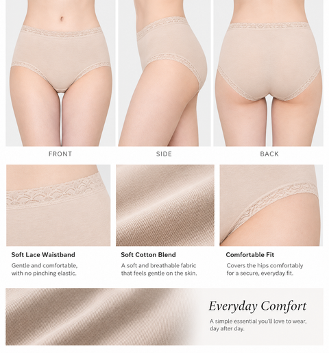 Wacoal Dear Hip Cotton Blend Panty – Japan Best Seller PPA112